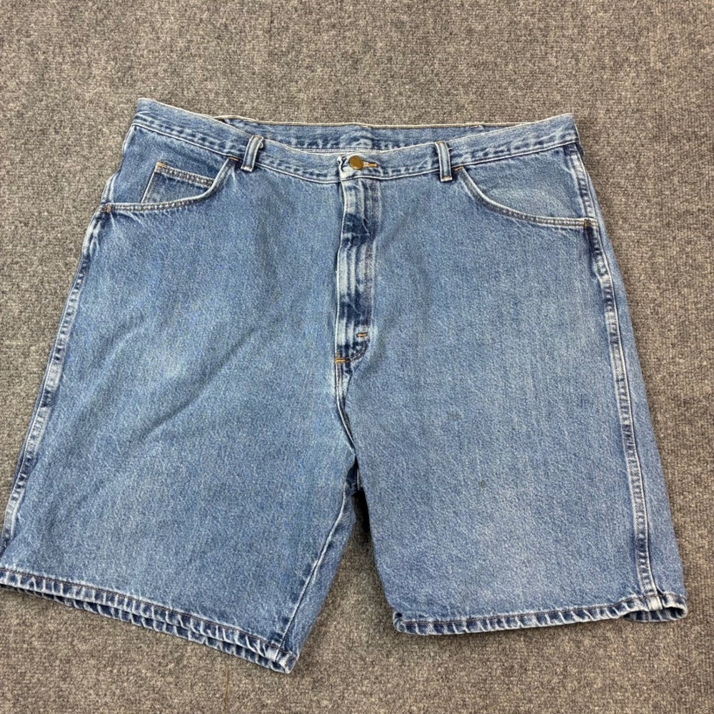 Wrangler Authentic Jeans Mens Light Wash Denim Shorts Blue Size W36